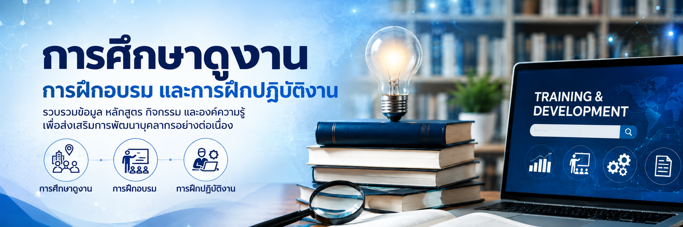 การศึกษาดูงาน การฝึกอบรม และการฝึกปฏิบัติงาน