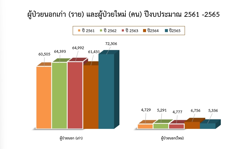 จำนวนผู้ป่วยในรวม